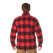 Mens Extra Heavyweight Buffalo Plaid Sherpa-Lined Flannel Shirts