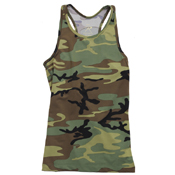 Womens Camo Workout Performance Tank Top
