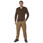 Mens GI Style Acrylic V-Neck Sweater