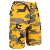 Mens Colored Camo BDU Shorts