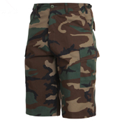 Mens Long Length Camo BDU Short