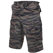 Mens Long Length Camo BDU Short