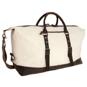 Extended Cotton Canvas Weekender Bag