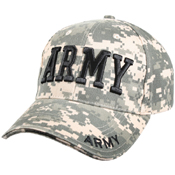 Deluxe Army Embroidered Low Profile Insignia Cap